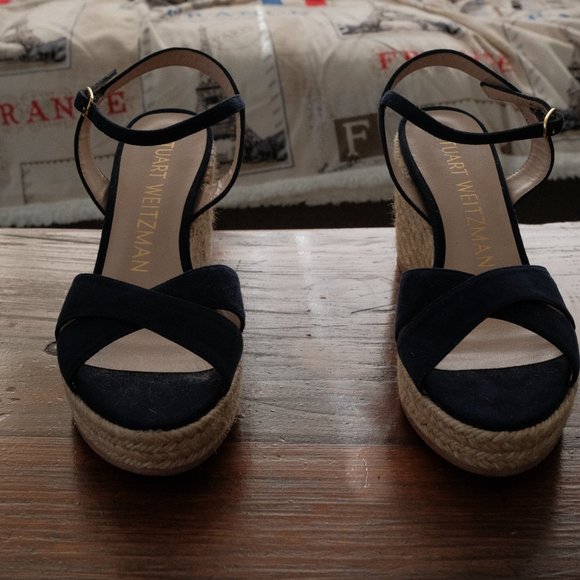 [BRAND NEW, UNWORN] Stuart Weitzman Espadrille Wedge Sandals - Picture 6 of 6